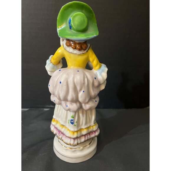 Vintage Hand Painted Porcelain Victorian Lady Figurine Delicate by Fern Japan - Picture 5 of 8